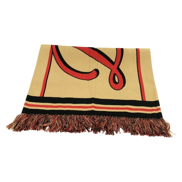 Burberry Men's Cotton Scarf, Beige - Picture 1 of 5